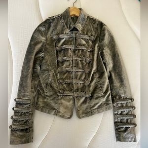 Velvet Distressed Jacket Free People
